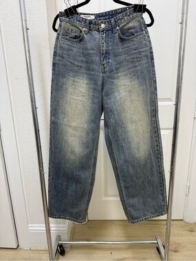 Women 8 seconds blue washed wide leg Jeans size 67